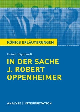 Abbildung von Kipphardt | In der Sache J. Robert Oppenheimer von Heinar Kipphardt | 1. Auflage | 2020 | beck-shop.de