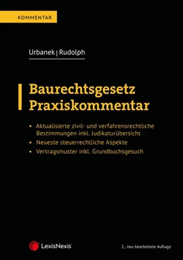 Abbildung von Rudolph / Urbanek | Baurechtsgesetz | 2. Auflage | 2021 | beck-shop.de