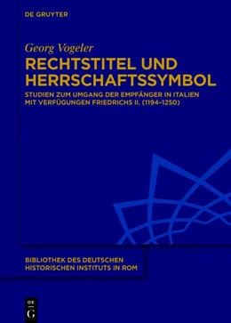 Abbildung von Vogeler | Rechtstitel und Herrschaftssymbol | 1. Auflage | 2019 | beck-shop.de