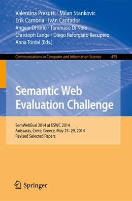 Abbildung von Presutti / Stankovic | Semantic Web Evaluation Challenge | 1. Auflage | 2014 | beck-shop.de