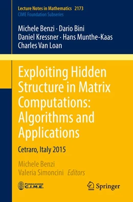 Abbildung von Benzi / Simoncini | Exploiting Hidden Structure in Matrix Computations: Algorithms and Applications | 1. Auflage | 2017 | beck-shop.de