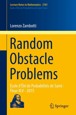 Abbildung von Zambotti | Random Obstacle Problems | 1. Auflage | 2017 | beck-shop.de