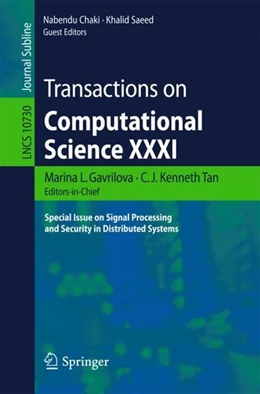 Abbildung von Gavrilova / Tan | Transactions on Computational Science XXXI | 1. Auflage | 2018 | beck-shop.de