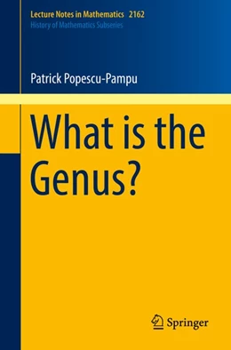 Abbildung von Popescu-Pampu | What is the Genus? | 1. Auflage | 2016 | beck-shop.de