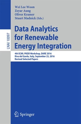 Abbildung von Woon / Aung | Data Analytics for Renewable Energy Integration | 1. Auflage | 2017 | beck-shop.de