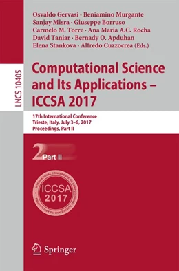 Abbildung von Gervasi / Murgante | Computational Science and Its Applications - ICCSA 2017 | 1. Auflage | 2017 | beck-shop.de