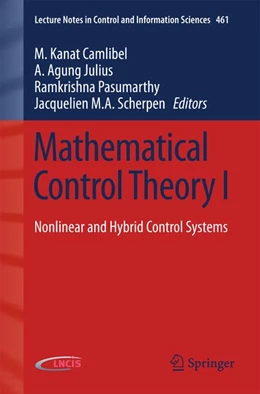 Abbildung von Camlibel / Julius | Mathematical Control Theory I | 1. Auflage | 2015 | beck-shop.de