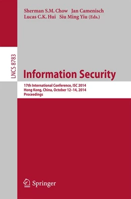 Abbildung von Chow / Camenisch | Information Security | 1. Auflage | 2014 | beck-shop.de