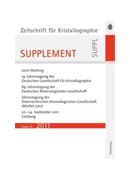 Abbildung von 19. Jahrestagung der Deutschen Gesellschaft für Kristallographie, September 2011, Salzburg, Austria | 1. Auflage | 2015 | beck-shop.de