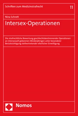 Abbildung von Schrott | Intersex-Operationen | 1. Auflage | 2020 | Band 11 | beck-shop.de