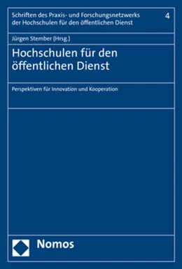 Abbildung von Stember (Hrsg.) | Hochschulen für den öffentlichen Dienst | 1. Auflage | 2020 | 4 | beck-shop.de