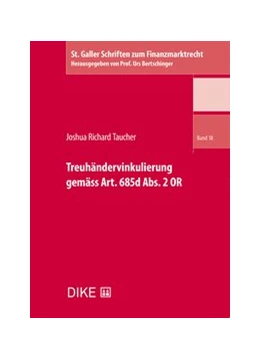 Abbildung von Taucher | Treuhändervinkulierung gemäss Art. 685d Abs. 2 OR | 1. Auflage | 2020 | Band 18 | beck-shop.de