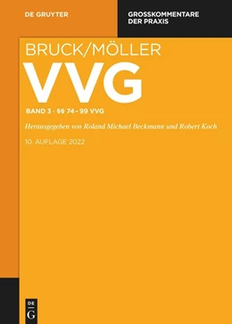 Abbildung von Bruck / Möller | VVG - Großkommentar zum Versicherungsvertragsgesetz, Band 3: §§ 74-99 VVG | 1. Auflage | 2025 | beck-shop.de