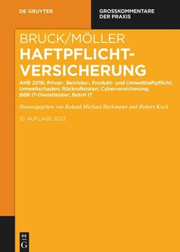 Abbildung von Bruck / Möller | VVG - Großkommentar zum Versicherungsvertragsgesetz, Band 5: AHB; Produkthaftpflicht; Umwelt; Cyberversicherung | 1. Auflage | 2023 | beck-shop.de