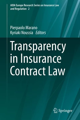 Abbildung von Marano / Noussia | Transparency in Insurance Contract Law | 1. Auflage | 2020 | beck-shop.de