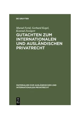 Abbildung von Ferid / Kegel | Gutachten zum Internationalen und Ausländischen Privatrecht | 1. Auflage | 1968 | 11 | beck-shop.de