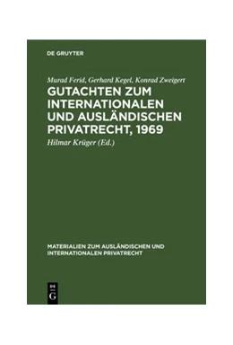 Abbildung von Ferid / Krüger | Gutachten zum Internationalen und Ausländischen Privatrecht, 1969 | 1. Auflage | 1971 | 15 | beck-shop.de