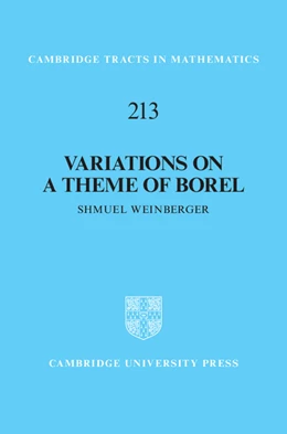 Abbildung von Weinberger | Variations on a Theme of Borel | 1. Auflage | 2022 | 213 | beck-shop.de