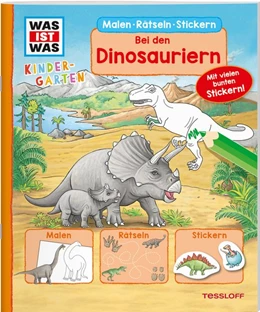 Abbildung von Marti | WAS IST WAS Kindergarten Malen Rätseln Stickern Bei den Dinosauriern | 1. Auflage | 2020 | beck-shop.de