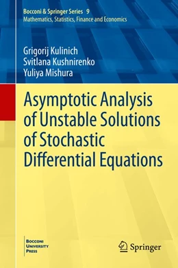 Abbildung von Kulinich / Kushnirenko | Asymptotic Analysis of Unstable Solutions of Stochastic Differential Equations | 1. Auflage | 2020 | beck-shop.de