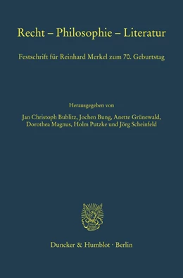 Abbildung von Bublitz / Bung | Recht – Philosophie – Literatur. | 1. Auflage | 2020 | beck-shop.de