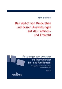 Abbildung von Blasweiler | Das Verbot von Kinderehen und dessen Auswirkungen auf das Familien- und Erbrecht | 1. Auflage | 2020 | 15 | beck-shop.de