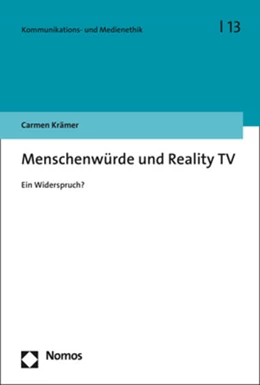 Abbildung von Krämer | Menschenwürde und Reality TV | 1. Auflage | 2020 | 13 | beck-shop.de