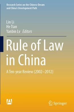 Abbildung von Li / Lv | Rule of Law in China | 1. Auflage | 2020 | beck-shop.de