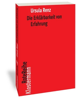 Abbildung von Renz | Die Erklärbarkeit von Erfahrung | 2. Auflage | 2020 | beck-shop.de
