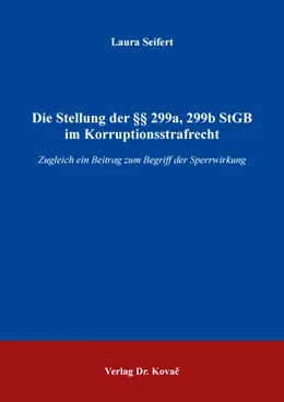 Abbildung von Seifert | Die Stellung der §§ 299a, 299b StGB im Korruptionsstrafrecht | 1. Auflage | 2020 | 386 | beck-shop.de