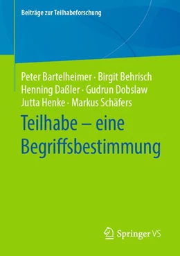 Abbildung von Bartelheimer / Behrisch | Teilhabe - eine Begriffsbestimmung | 1. Auflage | 2020 | beck-shop.de