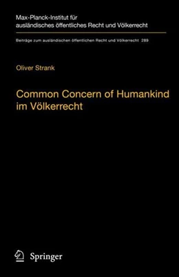 Abbildung von Strank | Common Concern of Humankind im Völkerrecht | 1. Auflage | 2020 | beck-shop.de