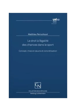Abbildung von Perruchoud | Le droit à l'égalité des chances dans le sport | 1. Auflage | 2020 | beck-shop.de
