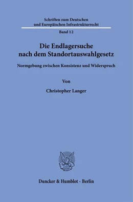 Abbildung von Langer | Die Endlagersuche nach dem Standortauswahlgesetz. | 1. Auflage | 2020 | 12 | beck-shop.de