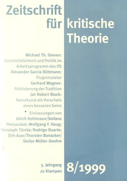 Abbildung von Schweppenhäuser / Bock | Zeitschrift für kritische Theorie / Zeitschrift für kritische Theorie, Heft 8 | 1. Auflage | 2020 | beck-shop.de