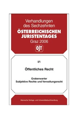 Abbildung von Grabenwarter | Öffentliches Recht - Subjektive Rechte und Verwaltungsrecht | 1. Auflage | 2006 | beck-shop.de