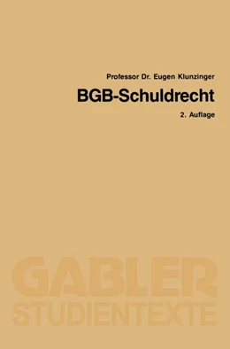 Abbildung von Klunzinger | BGB-Schuldrecht | 2. Auflage | 2013 | beck-shop.de