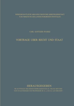 Abbildung von Svarez | Vorträge über Recht und Staat | 1. Auflage | 2013 | beck-shop.de