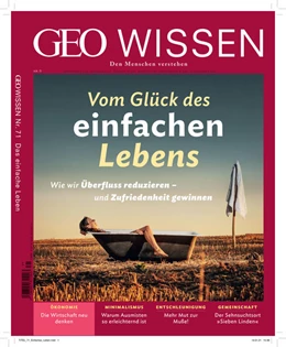 Abbildung von Schröder / Wolff | GEO Wissen 71/2020 - Vom Glück des einfachen Lebens | 1. Auflage | 2021 | beck-shop.de