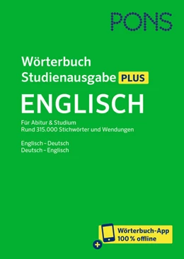 Abbildung von PONS Wörterbuch Studienausgabe Plus Englisch | 1. Auflage | 2021 | beck-shop.de