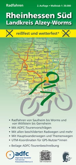 Abbildung von Messer / MeKi Landkarten GmbH | Radfahren - Rheinhessen Süd / Landkreis Alzey-Worms | 2. Auflage | 2021 | beck-shop.de