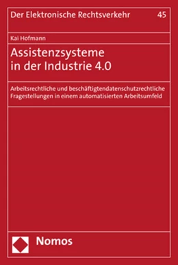 Abbildung von Hofmann | Assistenzsysteme in der Industrie 4.0 | 1. Auflage | 2021 | beck-shop.de