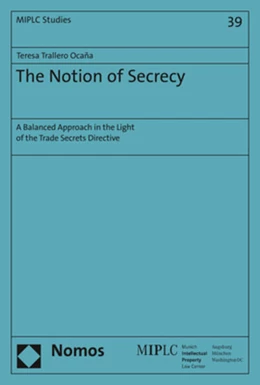 Abbildung von Trallero Ocaña | The Notion of Secrecy | 1. Auflage | 2021 | beck-shop.de