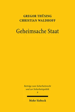 Abbildung von Thüsing / Waldhoff | Geheimsache Staat | 1. Auflage | 2021 | beck-shop.de