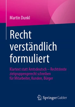 Abbildung von Dunkl | Recht verständlich formuliert | 1. Auflage | 2021 | beck-shop.de