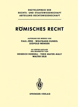 Abbildung von Jörs / Kunkel | Römisches Recht | 4. Auflage | 2013 | beck-shop.de