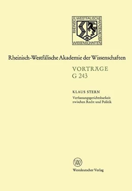 Abbildung von Stern | Verfassungsgerichtsbarkeit zwischen Recht und Politik | 1. Auflage | 2013 | beck-shop.de