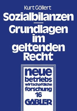 Abbildung von Göllert | Sozialbilanzen | 1. Auflage | 2013 | beck-shop.de