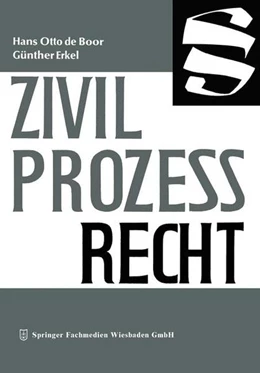 Abbildung von Boor / Erkel | Zivilprozeßrecht | 2. Auflage | 2013 | beck-shop.de