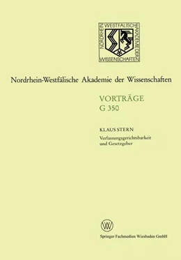 Abbildung von Stern | Verfassungsgerichtsbarkeit und Gesetzgeber | 1. Auflage | 2013 | beck-shop.de